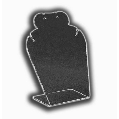Frosted One-Piece Necklace Displays (5 1/2"x4 5/8"x3")