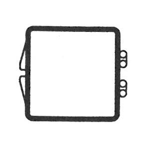Rigid Clear Hinged Plastic Box (1"x1"x3/8")