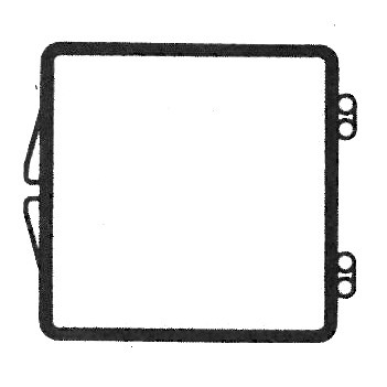Rigid Clear Hinged Plastic Box (1 1/4"x1 1/4"x3/4")