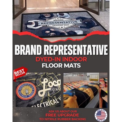 Brand Representative Full Color HD Logo Mat - 6' X 16'