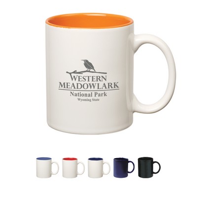 11 Oz. Hughes Stoneware Mug With C-handle