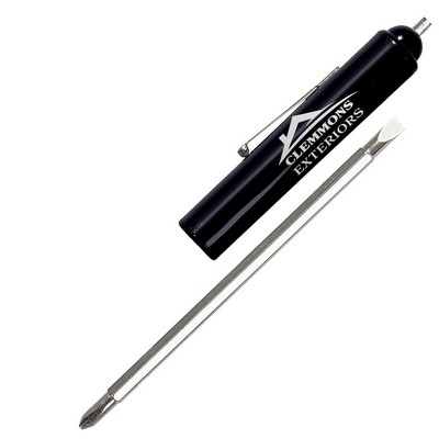 Jumbo Pocket Screwdriver Reversible Flat Blade + Magnet