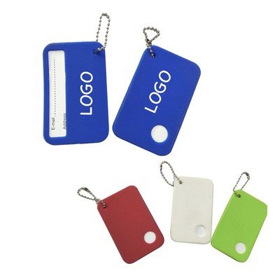 Silicone Luggage Tracking Tag With Chain