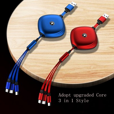3" 1 Charger Cable with Storage