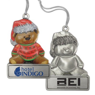 Retail Design Ornament - Teddy Bear (Full Size Pewter)
