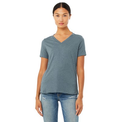 Bella+Canvas Womens Relaxed CVC V Neck