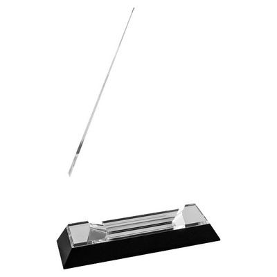 5" x 8" Silver Arrow Point Impress Acrylic Award