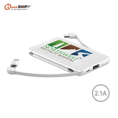 Hermosa 2.1A Output 5000mAh Card Shape Power Bank