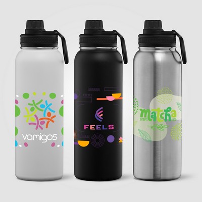 Alaska Ultra - 40 oz. Stainless Steel Double Wall Water Bottle? - Full-Color Inkjet