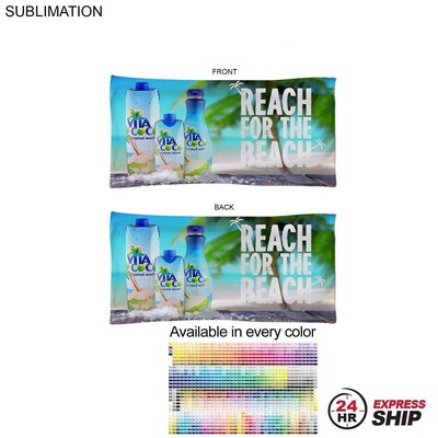 24 Hr Express Ship - Absorbent Microfiber Dri-Lite Terry Pool Towel, Sublimated (20"x40")