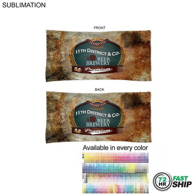 72 Hr Fast Ship - Absorbent Microfiber Dri-Lite Terry Beach, Travel Towel, Sublimated (22"x44")