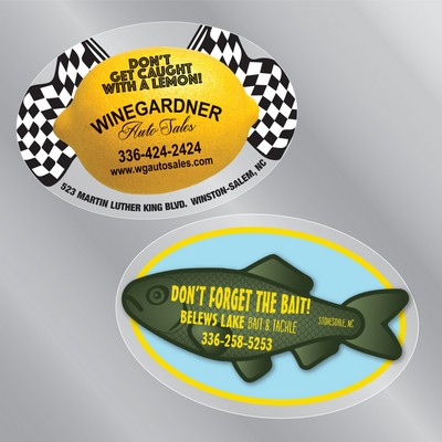4" x 6" Oval Static Cling