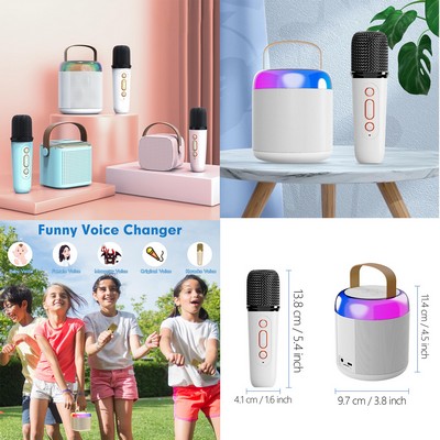 Mini Karaoke Machine Bluetooth® Speaker Microphones