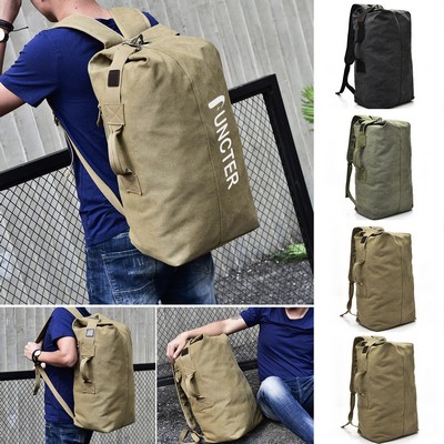 30L Classic Canvas School Travel Backpack Tablet Rucksack