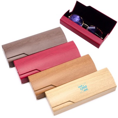 Hard Shell Leather Glasses Case