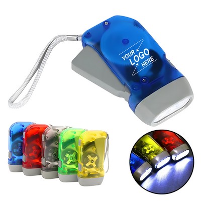 Hand Press Manuel Flashlight