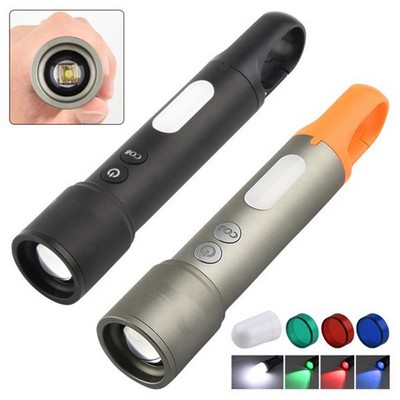 LED Flashlight High Lumens w/Portable Hook
