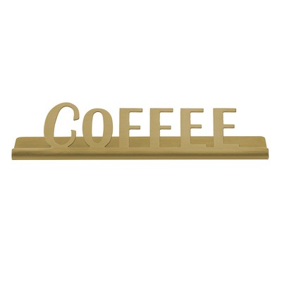 Laser Cut Vintage Gold Table Sign (Coffee)