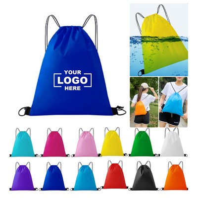 Classic Polyester Drawstring Backpack