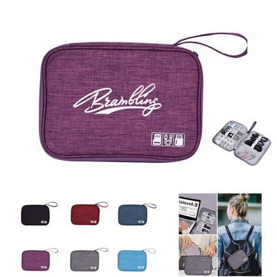 Compact Travel Tech Organizer Pouch