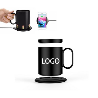 2-in-1 Mug Warmer w/Wireless Qi Charger