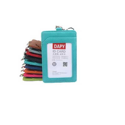 Leather Badge Holder Without Lanyard