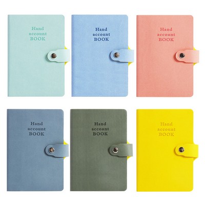 Pu Leather Portable Handcover Notebook