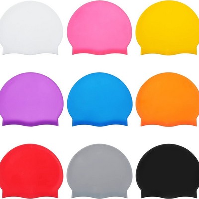 8.1" x 7.1" Childern Silicone Swimming Cap