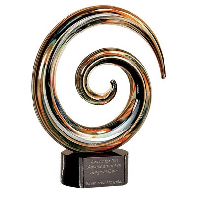 Swirl Art Glass
