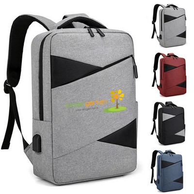 High-density Business Laptop Backpack w/ USB Port