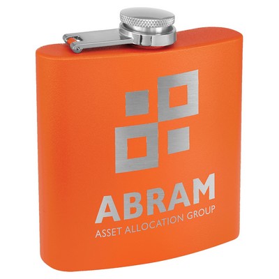 6 oz. Matte Powder Coated Stainless Steel Flask