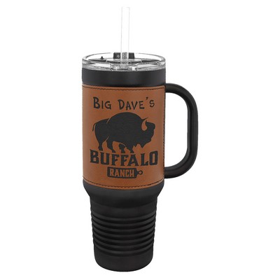 Polar Camel 40 oz. Leatherette Travel Mug