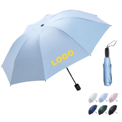 38 1/2" Foldable UV Protection Sunshade Rain Waterproof Canopy Umbrella