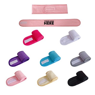 Microfiber Polyester Adjustable Headband With Velcro® Closure