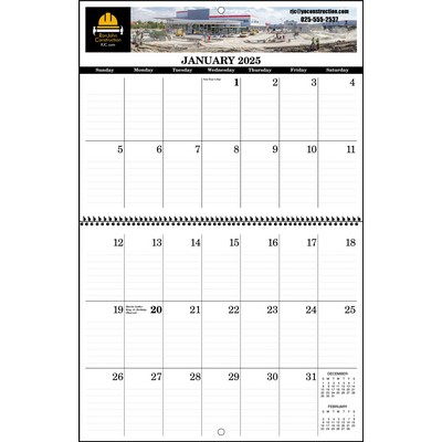 #7 Wall Calendar-Large Memo