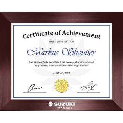Borden - Certificate Frame (Mahogany)