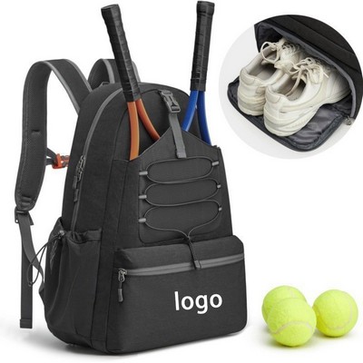 Multi-functional Polyester Tennis Backpack Shoe Bag