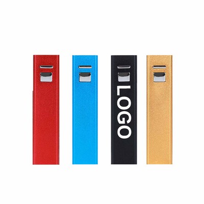 2200mah Metal Square Tube Power Bank