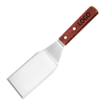 Stainless Steel Cooking Spatula With Wooden Handle