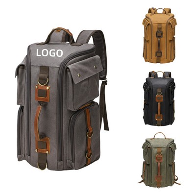 Vintage Travel Canvas Backpack Bag