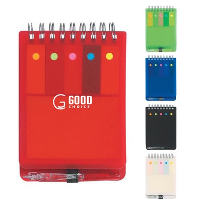 Spiral Jotter With Sticky Notes