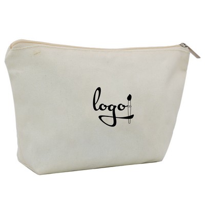 Zippered Canvas Toiletry Bag