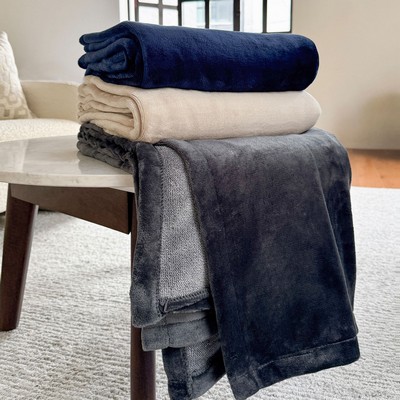 Heathered Velura Throw (Laser Patch)