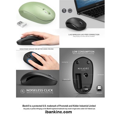 iBank ® Wireless Mouse for Laptop, PC, Tablet, Computer and Mac