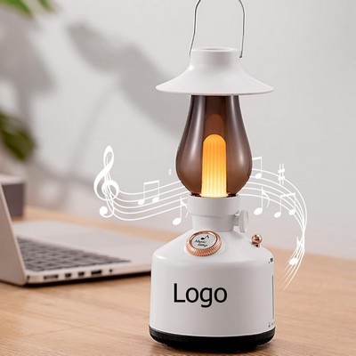 Retro Bluetooth Speaker Table Lamp Dimmable Candlelight