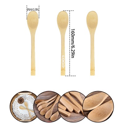 Small Bamboo Wooden Spoons Kitchen Utensils Cooking Baking