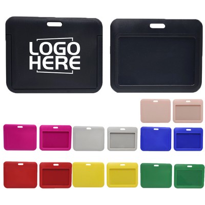 Horizontal Slide-In Durable ABS ID Badge Holder