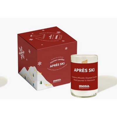 Cranberry Scented Soy Candle – 4oz Recycled Glass Promotional Candle