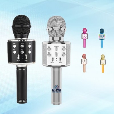 Feature Rich Portable Wireless Karaoke Microphone with Remote Control for Entertainment Anywhere