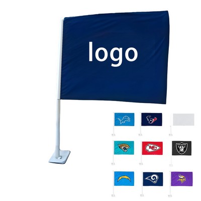 12" x 18" Double-Sided Custom Polyester Car Flag